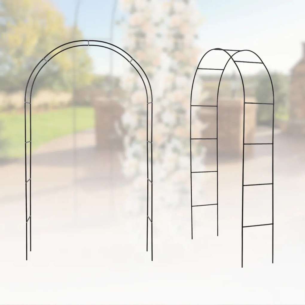 Suport arcuit pentru trandafiri 240x140x37 cm Gardebruk