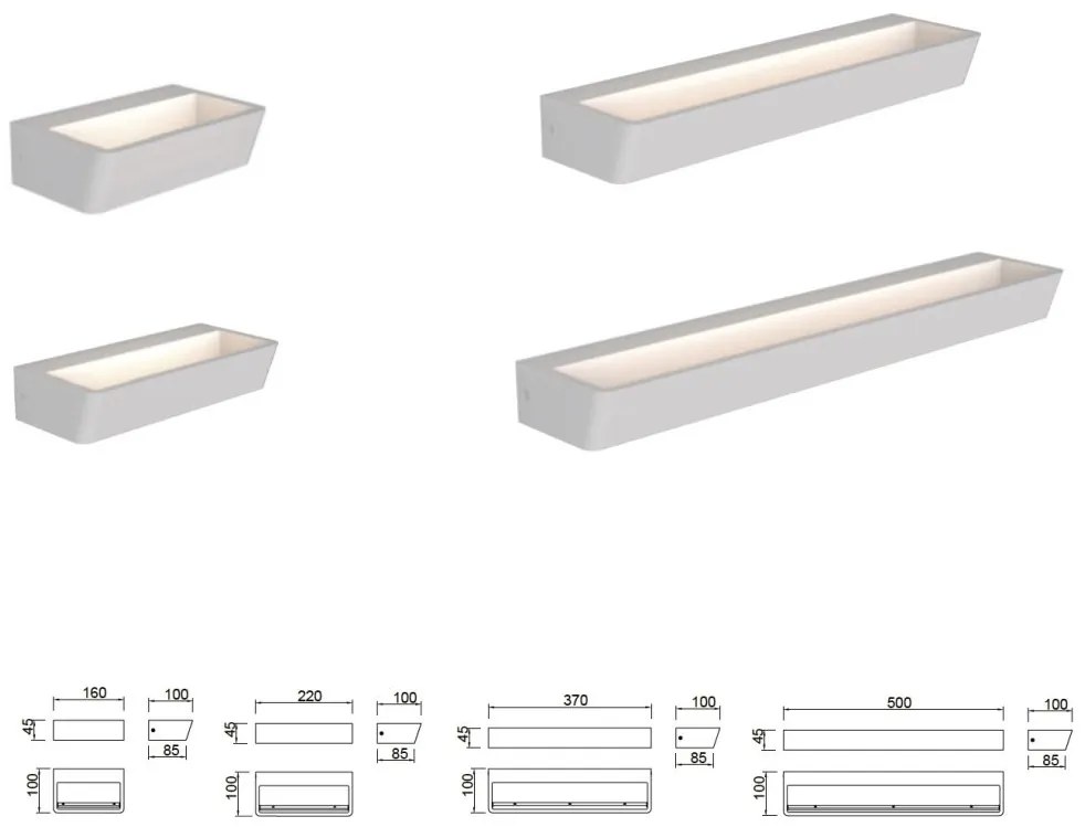 Aplica LED de perete ambientala ALTEA 15W 3000K
