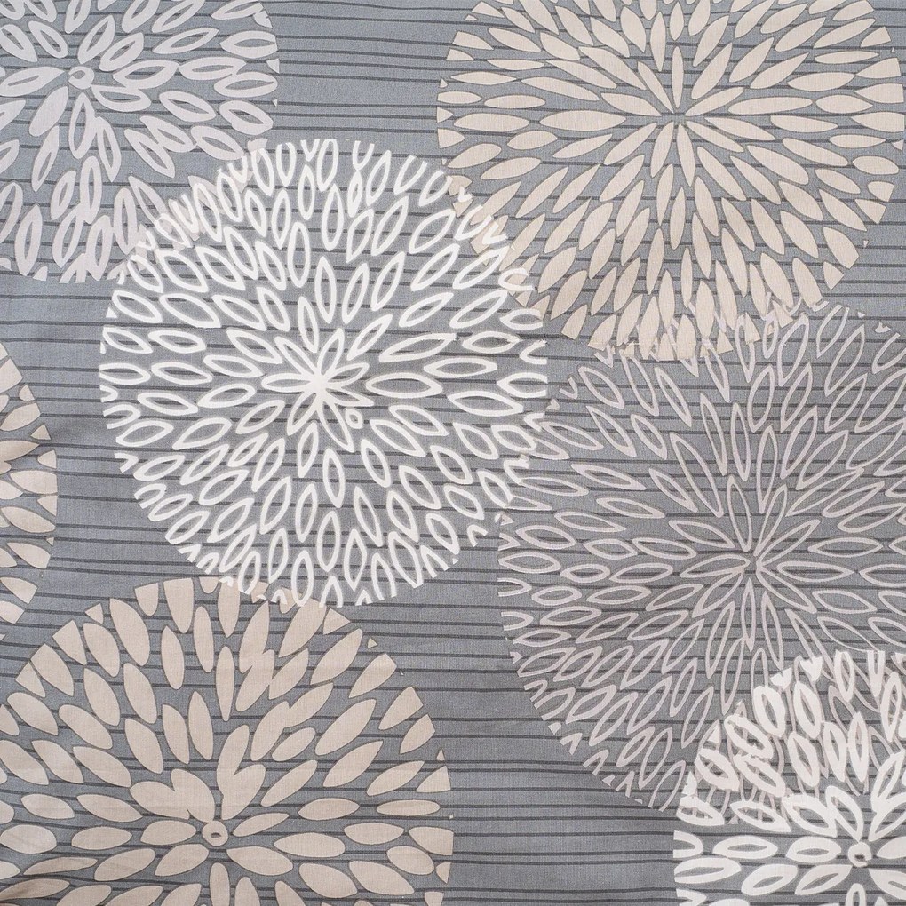 Lenjerie de pat din bumbac 4Home Grey Petals, 140x 220 cm, 70 x 90 cm, 140 x 220 cm, 70 x 90 cm