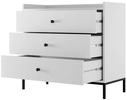 Set mobilier living Tezarta II (Alb + Negru) . 1105980