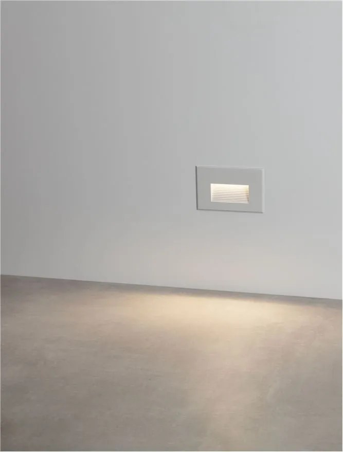 Spot LED incastrabil exterior, ambiental, IP65, POLKA alb