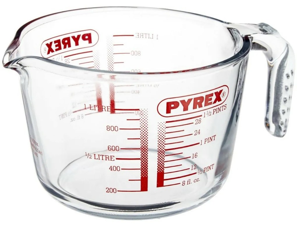 Pahar de măsurare din sticlă Pyrex 1 l, 16 x 11 cm, 1000 ml