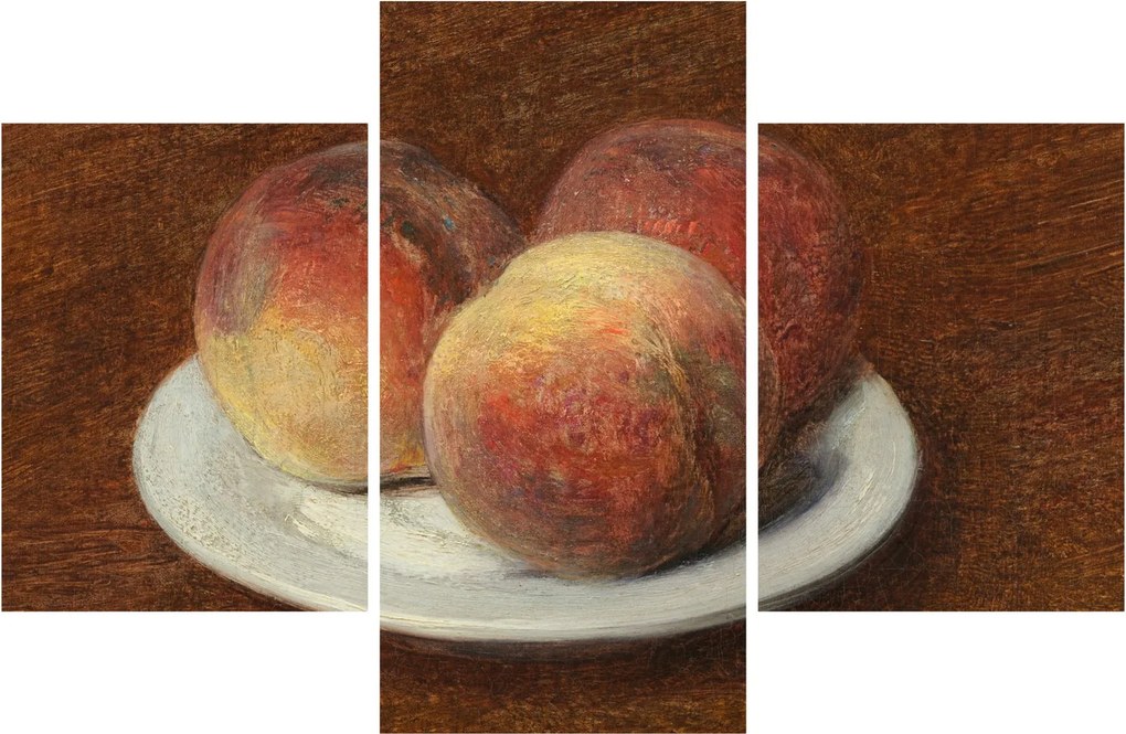 Tablou - Henri Fantin-Latour, Three Peaches on a Plate, reproducere (90x60 cm)