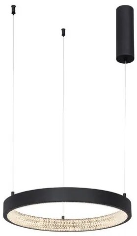 Lustra LED dimabila, design modern PRESTON, 40cm negru NVL-9865140