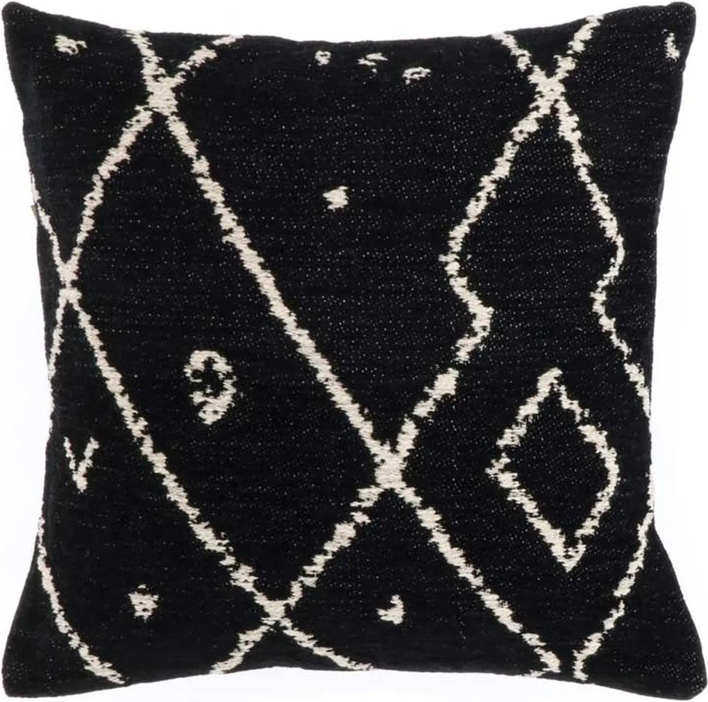 Perna decorativa SOLIA VORO 45x45 cm, negru