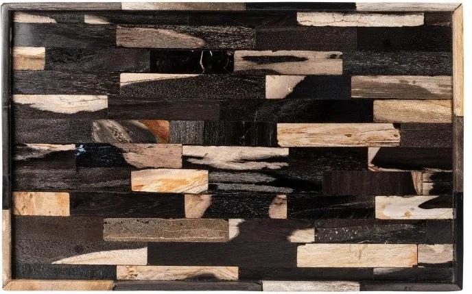 Tava din lemn pietrificat 40x30x2 cm Petrified Versmissen