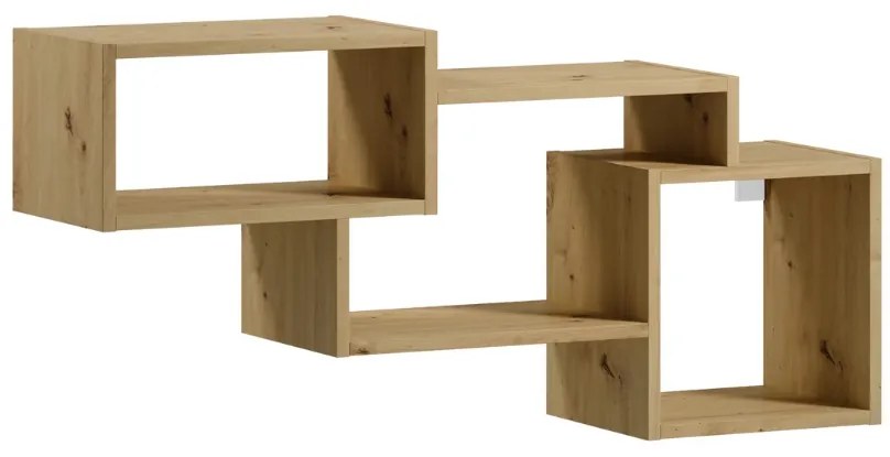Polita de perete ALITTY 96x46 cm, stejar artisan