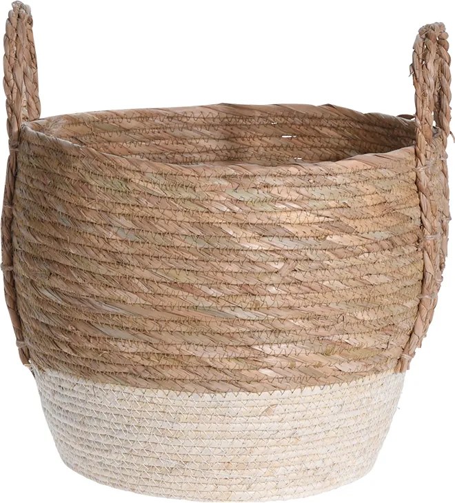 COS DEPOZITARE, 32X32X28 CM, FIBRA NATURALA, BEJ/NATUR