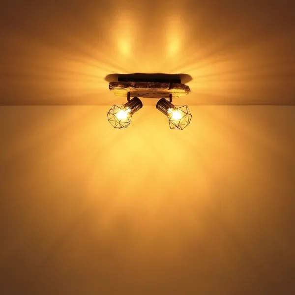 Globo 54017W-2 - Spot PRISKA 2xE27/60W/230V