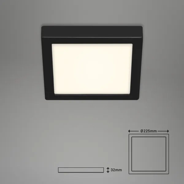 Plafonieră LED FIRE LED/16,5W/230V 22,5x22,5 cm Briloner 3466-415