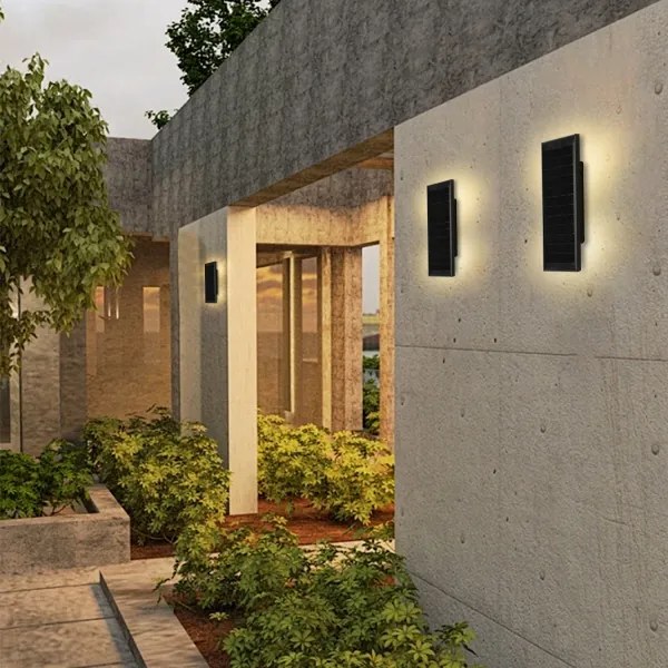 Brilagi - Aplică solară de perete SUN, LED 2,5W, 230V, 30 cm, 2000 mAh, IP44