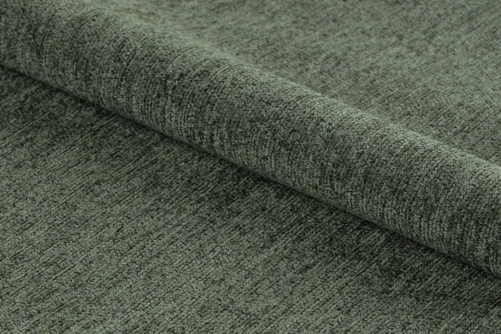 MAZZONI EXPORT FIORA Verde (material Apia 352)/cadru negru – SCAUN MODERN TAPITAT DIN CHENILLE PENTRU LIVING/BUCĂTĂRIE