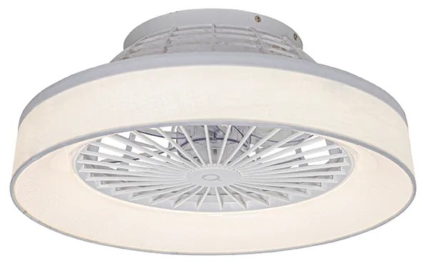 Ventilator de tavan alb cu LED cu telecomandă - Emily