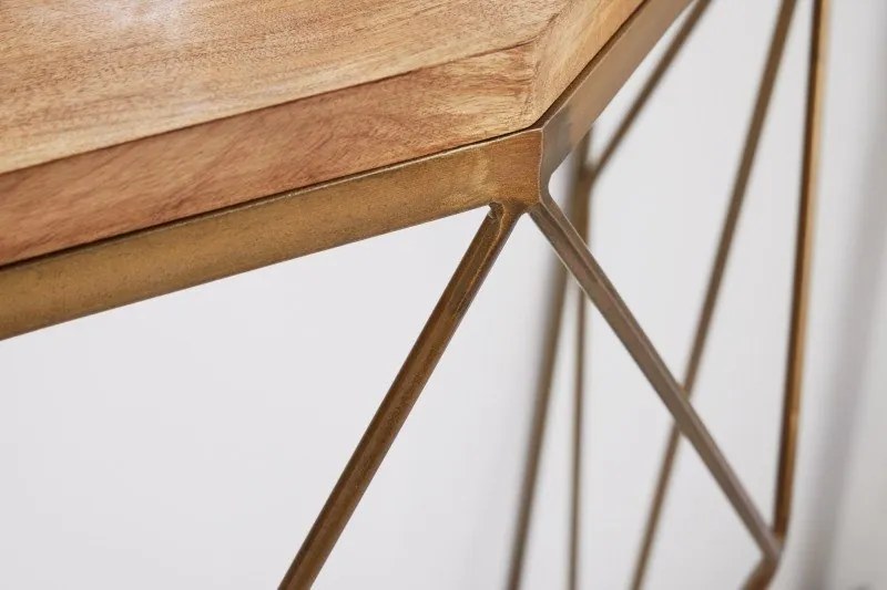 Consola design minimalist Diamond 90cm Mango