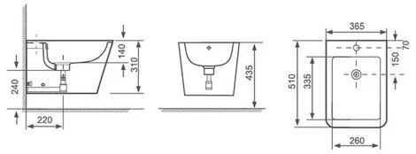 Set vas WC suspendat cu capac softclose si bideu Fluminia Paris alb