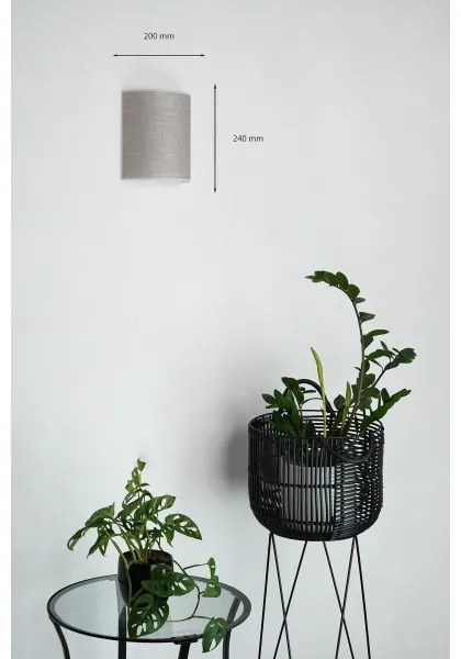 Aplică Brilagi SEMI 1xE27/15W/230V gri închis