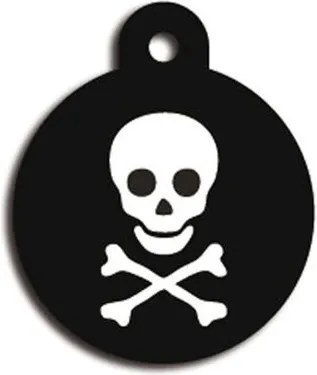 Placă de identificare pentru guler Imarc Circle Negru