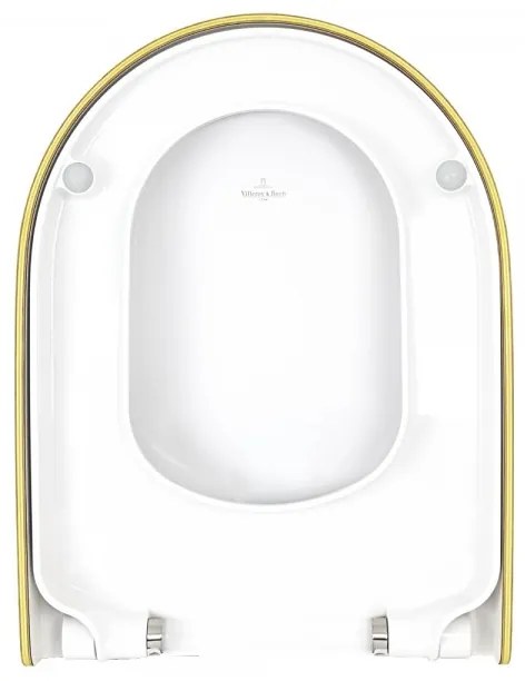 Capac WC, Villeroy&amp;Boch My Nature, cu inchidere lenta, lemn natur, 9M34S1NH