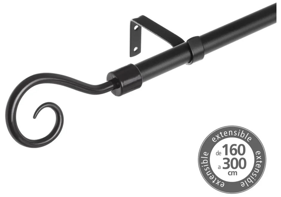 Galerie de perdea 160-300 cm extensibilă din metal – Casa Selección