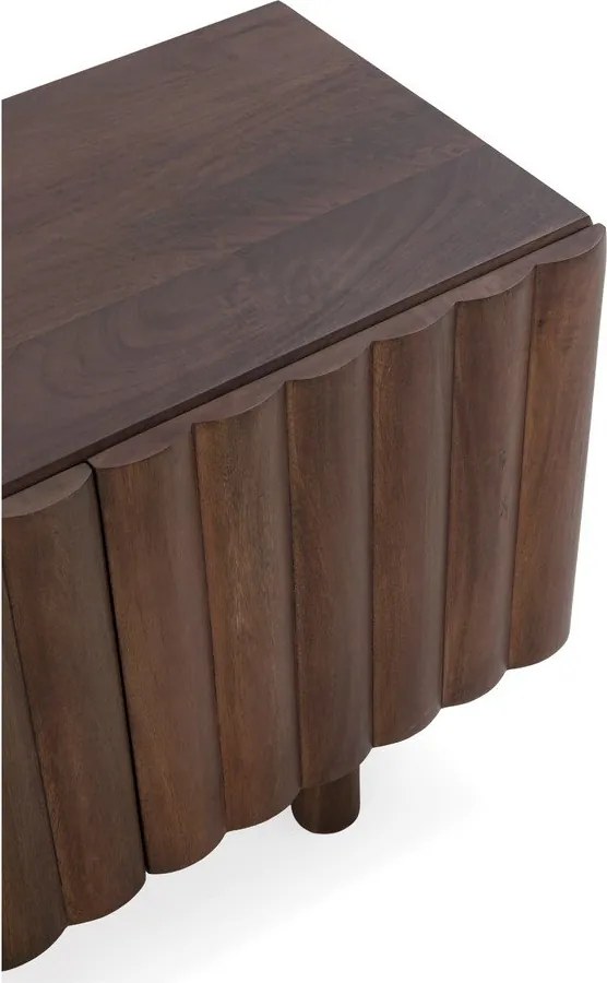 Comodă TV maro din lemn de mango 160x55x40 cm Tamira – MOME