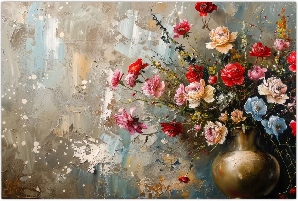 Tablou - Vaza de flori (90x60 cm)