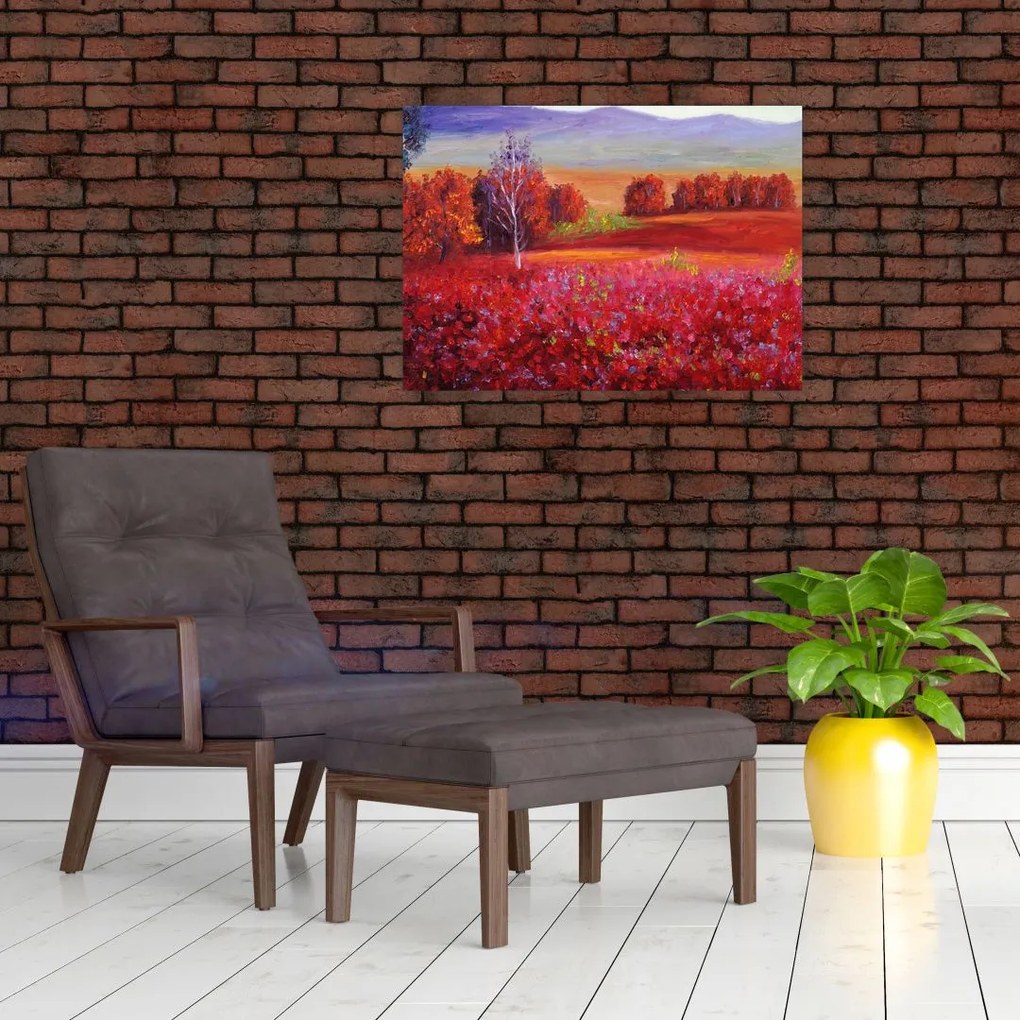 Tablou - Peisaj roșu (70x50 cm)