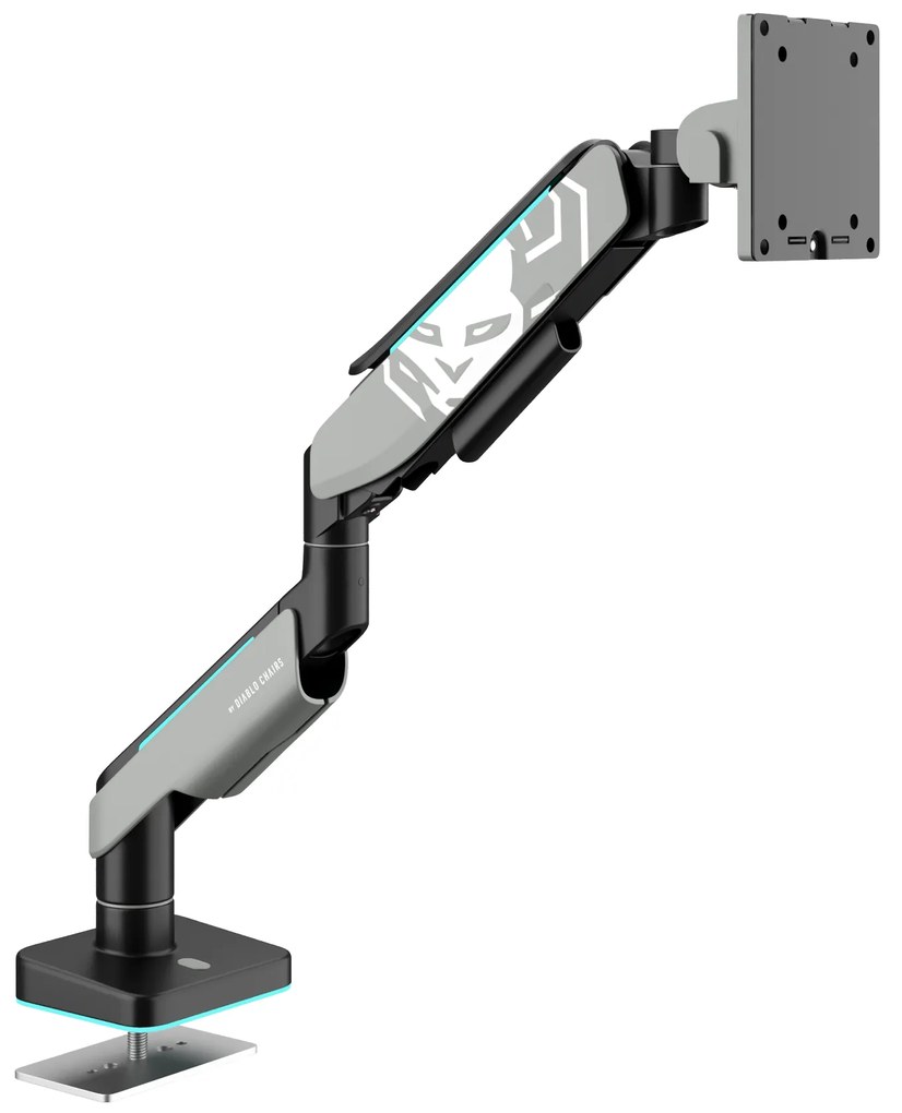 Suport monitor 49", gri/negru LED RGB X-ARM