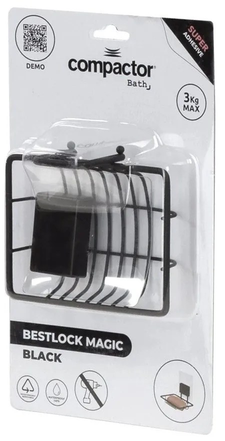 Săpunieră autoadezivă de perete Compactor Magic Bath