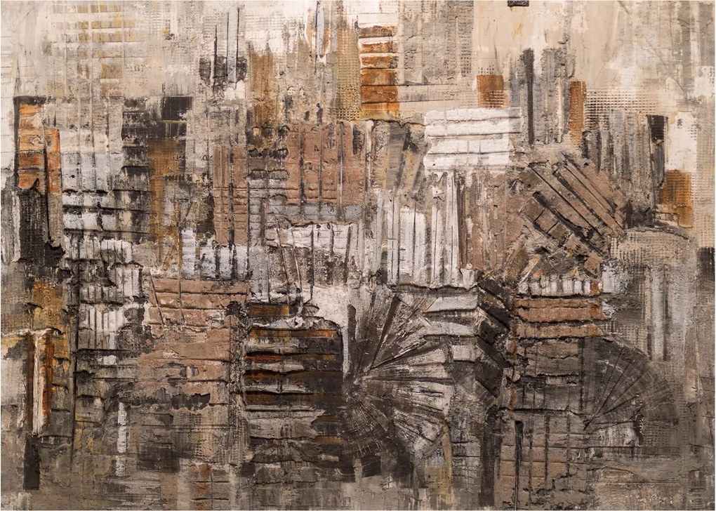 Tablou - Abstract, nuanțe maro (70x50 cm)