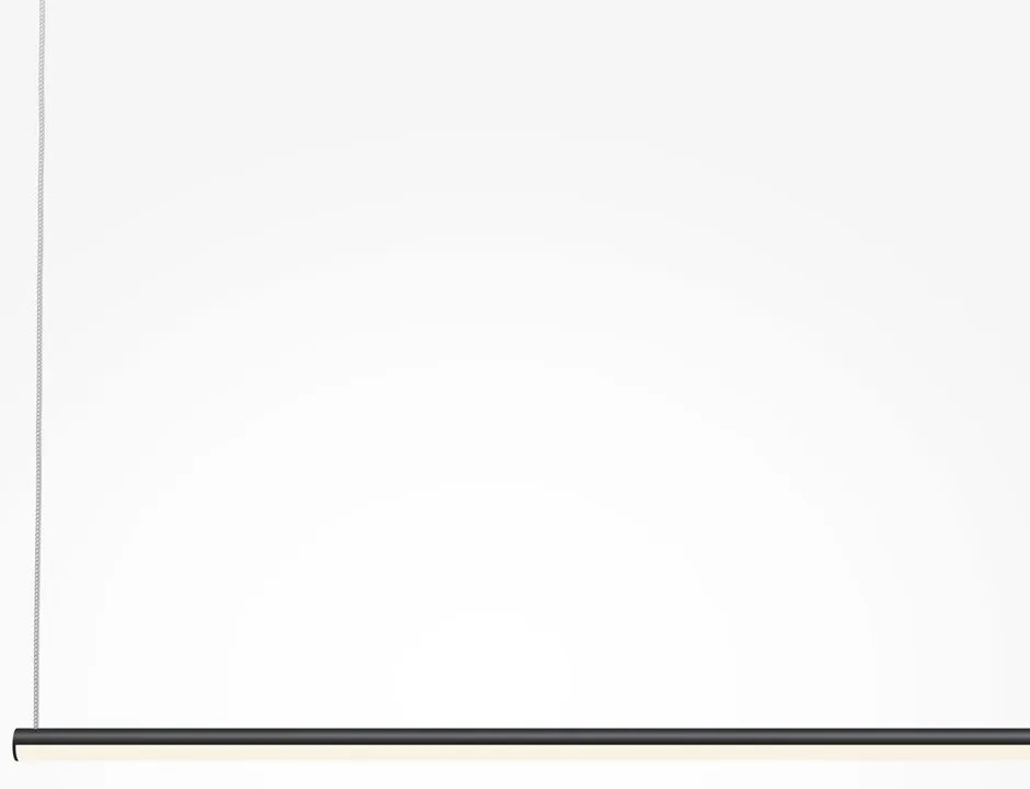 Lustra LED suspendata liniara stil minimalist Halo 80cm negru