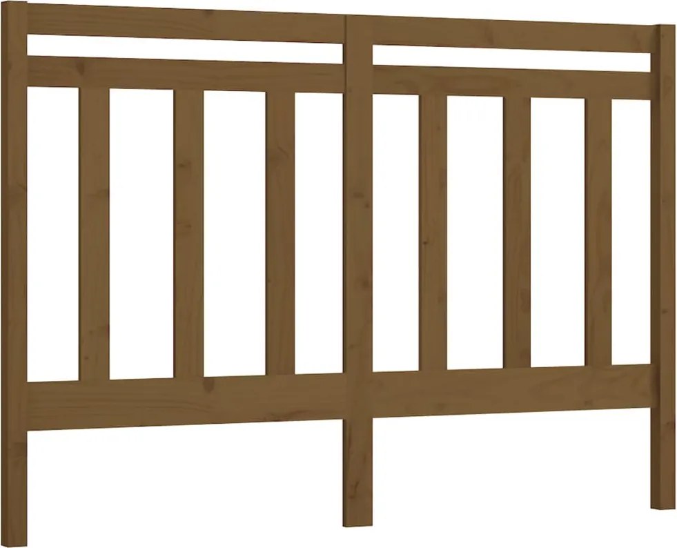 vidaXL Tăblie de pat, maro miere, 166x4x100 cm, lemn masiv de pin