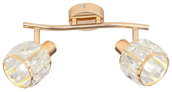 Spot DUBAI 2xE14/40W/230V roz-auriu