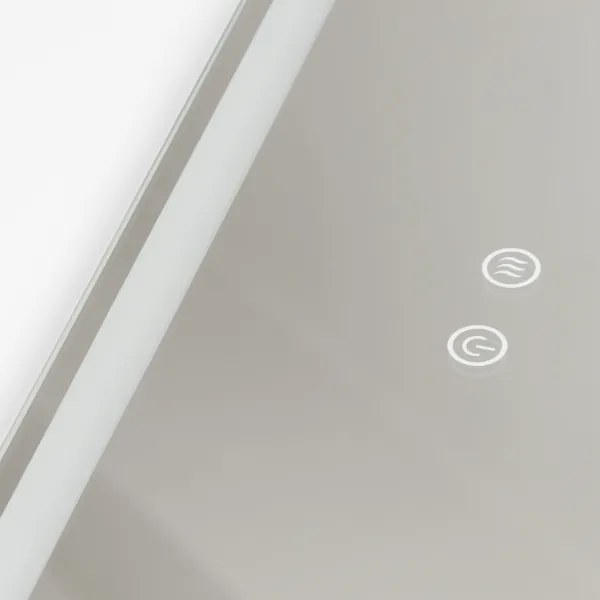 Brilagi - Oglindă de baie BELLA, LED reglabilă, cu iluminare integrată și funcție anti-aburire, LED/19W/230V 60x90 cm IP44