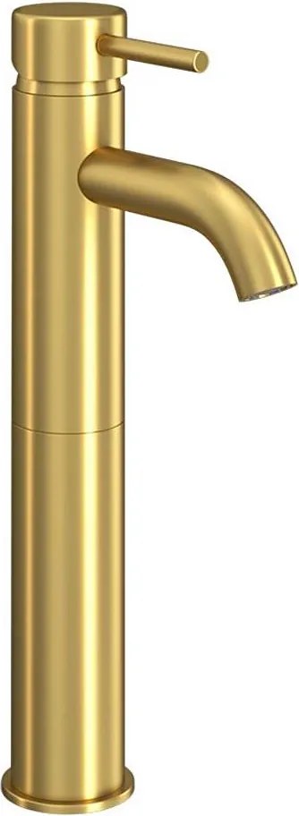 Baterie pentru lavoar DRAGOR, 29 cm, alamă periată