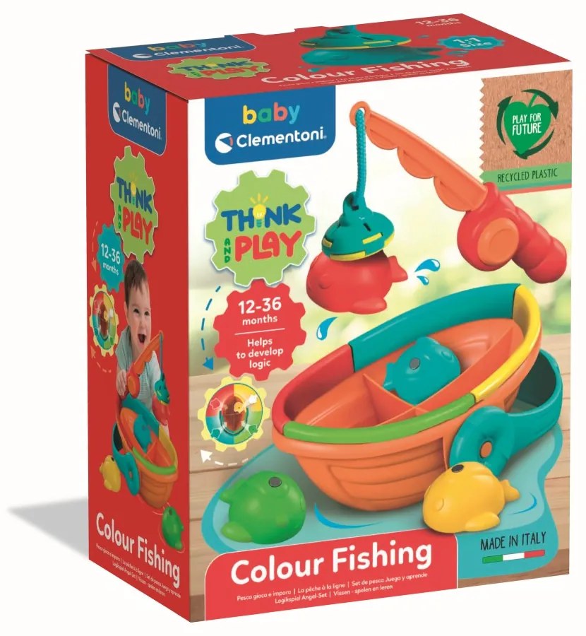 JOC EDUCATIV DE LOGICA PESTISORI COLORATI DIN PLASTIC RECICLAT - CLEMENTONI (CL17513)