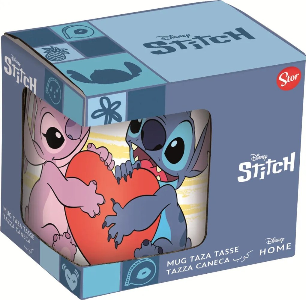 Disney Lilo și Stitch Heart cana de porțelan 235 ml (8 oz) În cutie cadou