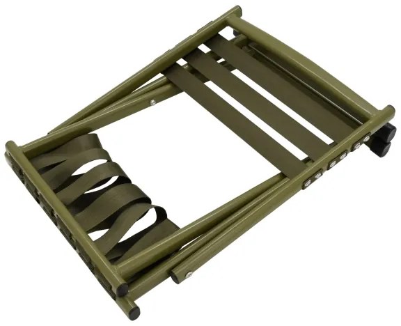 Scaun camping pliabil cu spătar, verde