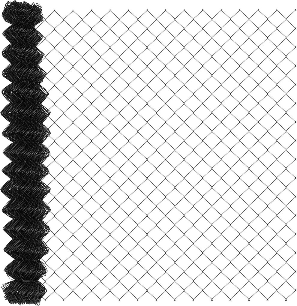 vidaXL Gard cu plasă de sârmă Gri 10 x 1,6 m Oțel