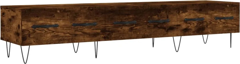 vidaXL Dulap TV, stejar fumuriu, 150x36x30 cm, lemn prelucrat