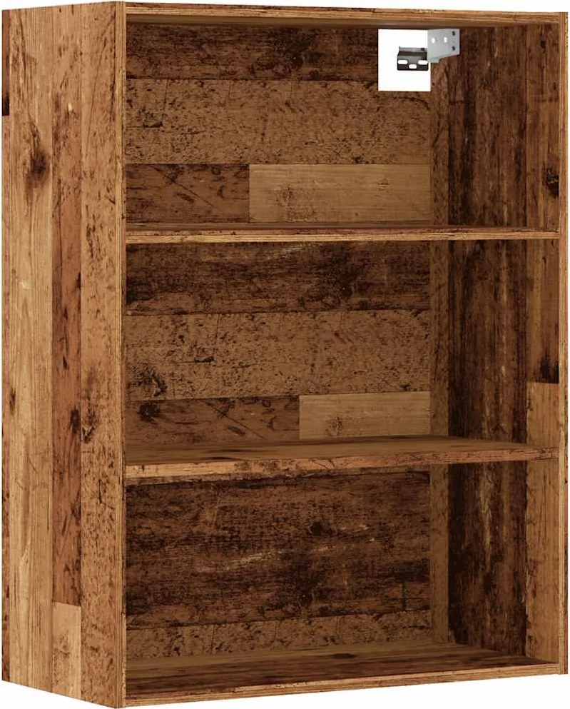 vidaXL Dulap de perete suspendat, lemn vechi, 69,5x32,5x90 cm