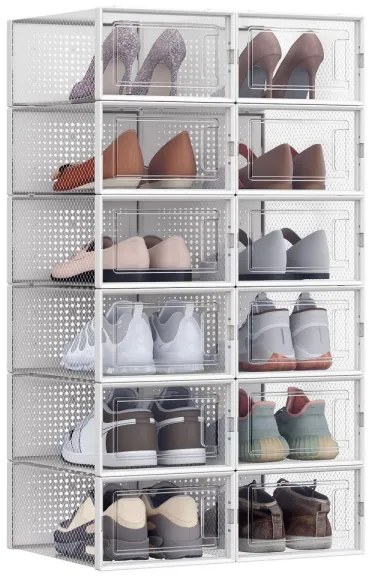 Raft modular BOXIFY cu compartimente, alb