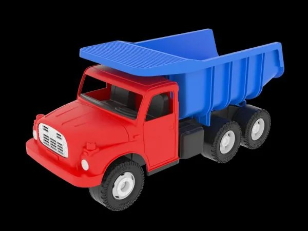 Mașină Tatra 148 plastic 30cm roșu și albastru basculant