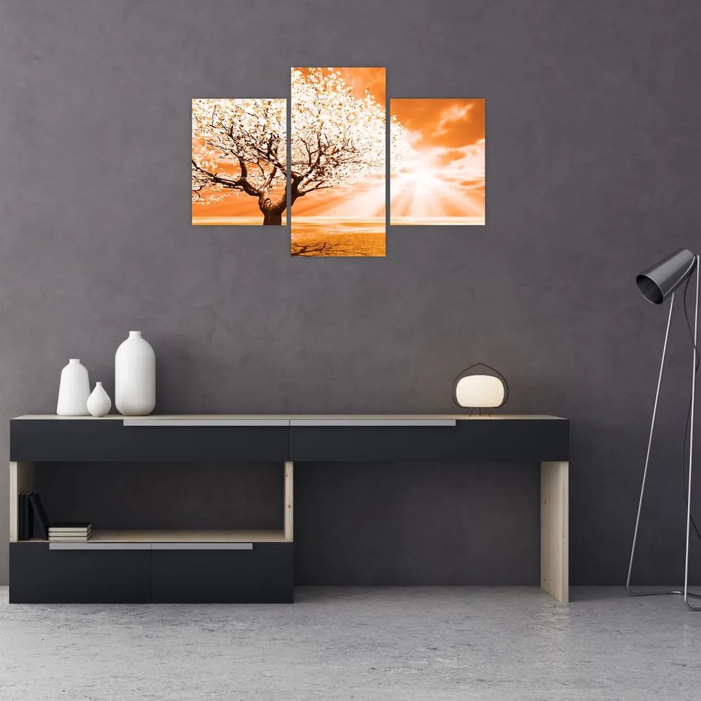 Tabloul cu pomul portocaliu (90x60 cm)