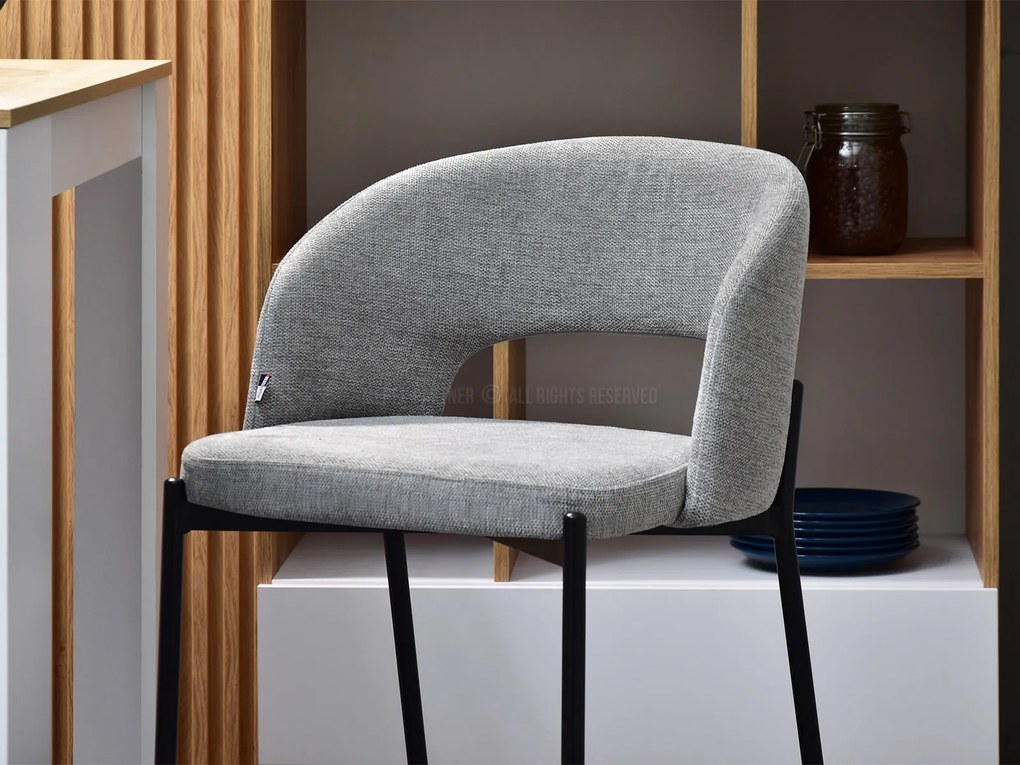 Scaun Gustav (gri + negru). 1110696