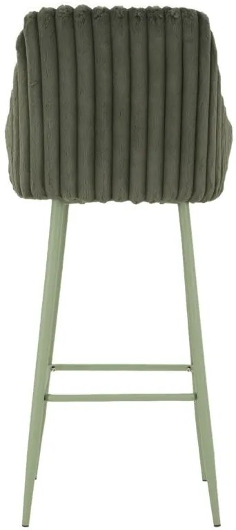 Mauro Ferretti Scaun De Bar Alaska -A- Verde Set 2 Bucăți Cm 52X46X111 (Înălțime Șezut Cm 78) | Aosom Romania
