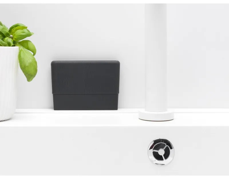Racleta curatare vase de bucatarie Brabantia SinkSide 1003321, Ergonomica, Silicon, Gri