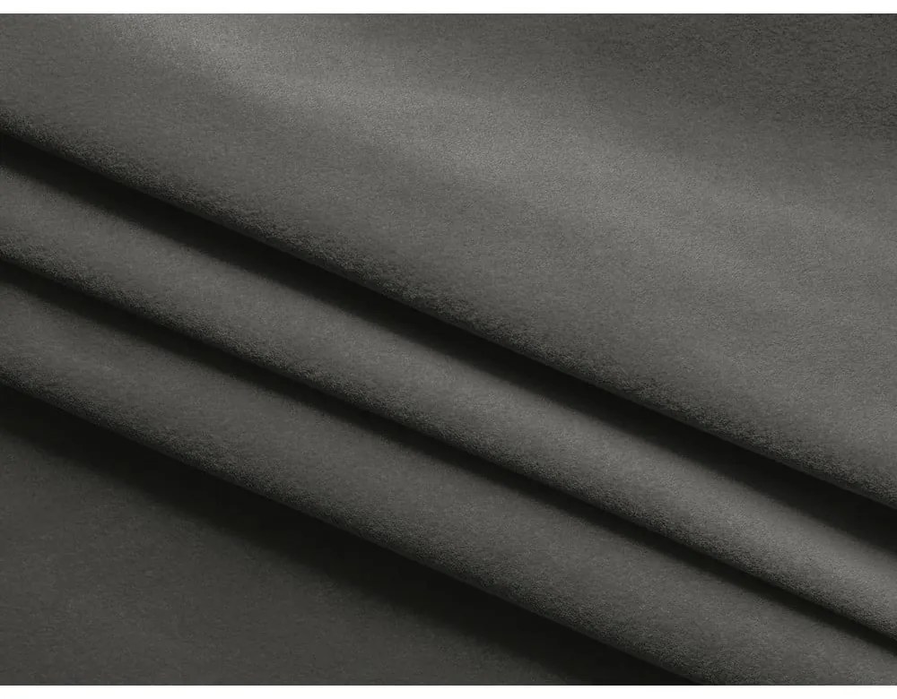 Pat matrimonial gri închis tapițat cu spațiu de depozitare cu somieră 180x200 cm Kiana – Makamii