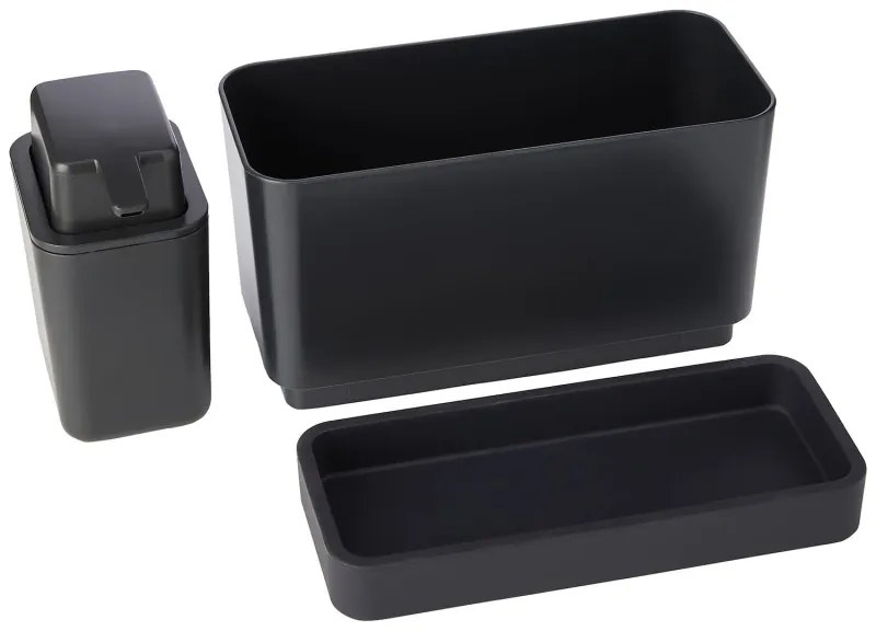 Organizator chiuveta Brabantia SinkSide 1003312, 2 piese, 200 ml, Antiderapant, Gri