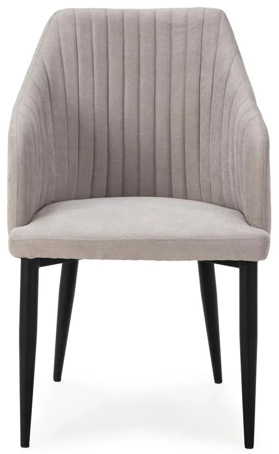 Set de scaune de sufragerie gri deschis 2 buc. tapițat Nadi – Marckeric