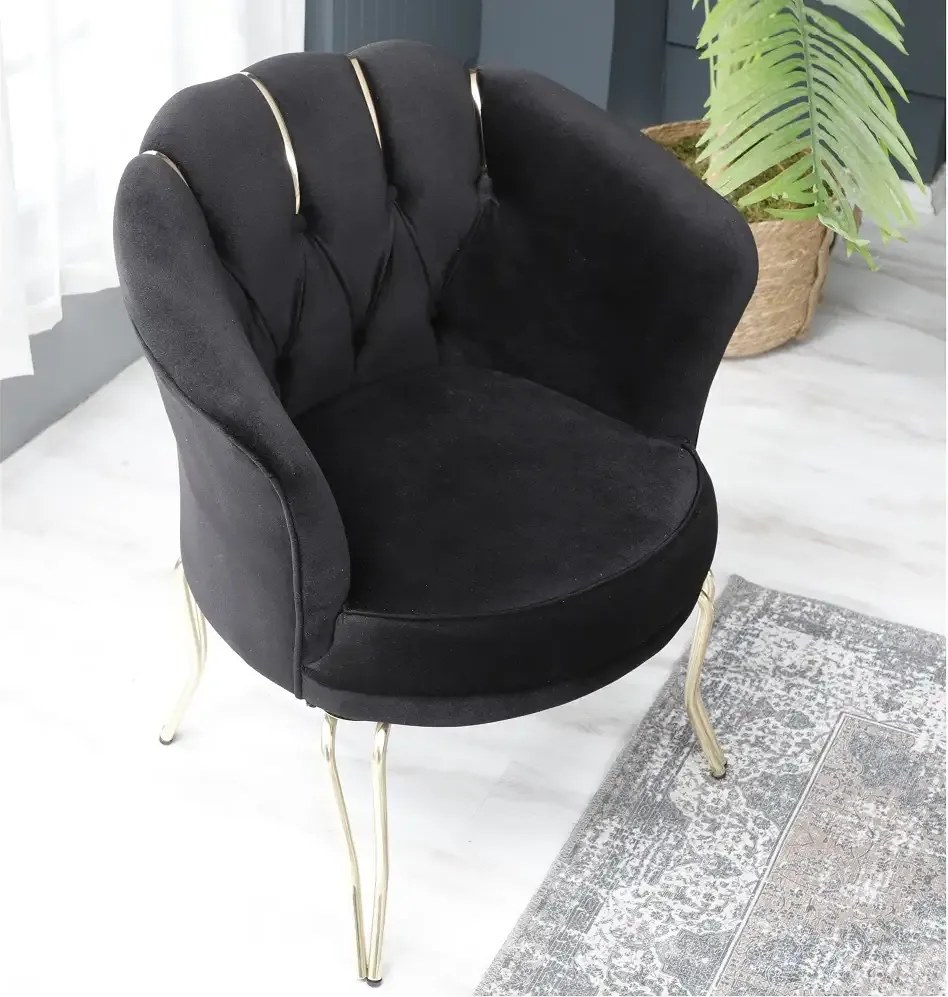 Canapea 2 locuri  Viena ,negru auriu